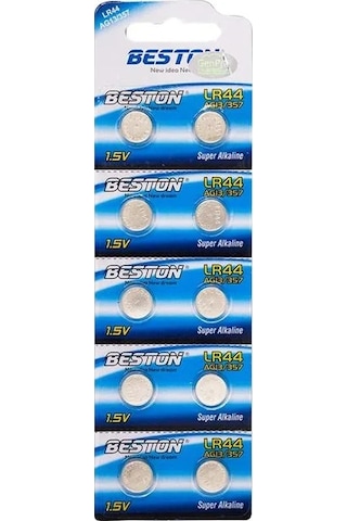 Beston Alkalin Ag13/357 Lr44 Düğme Pil 10'lu Paket Bst-lr44