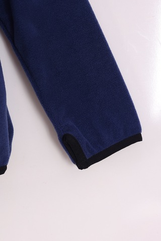 Monox Çocuk Unisex Parmak Geçmeli Polar Ceket Saks