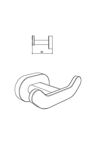 Bocchi - Livorno Askı I Kili - 3014-0001 Krom