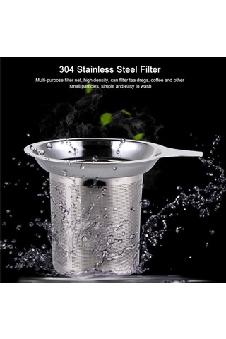 Jms Paslanmaz Çelik Hasır Demlik Çay Süzgeci Çaydanlık Drinkware Mutfak