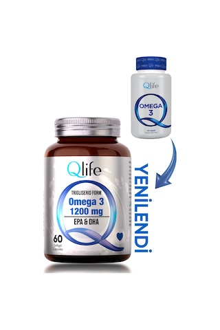 Qlife Omega 3 1200 Mg 60 Kapsül