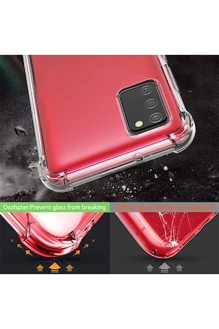 Hepsi Sm Galaxy Uyumlu A02s - M02s Anti-drop Shockproof Darbe Emici Silikon Kılıf- 5775 Najmaddin Şeffaf