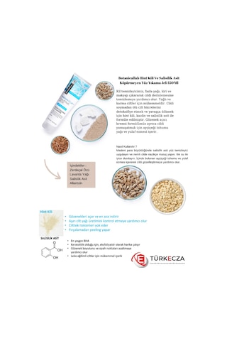 Botanical Lab Hint Kili ve Salisilik Asit Köpürmeyen Yüz Yıkama Jeli 150 ML + Zerdeçal Leke Kontrolü Kil Maskesi 100 ML
