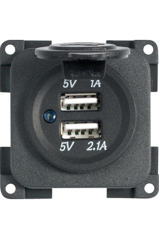 Cbe Mp2usb 5v / 1a + 2.1a Çift Usb Şarj Soketi Kapaklı 12v Giriş