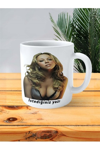 Mariah Carey Baskılı Kupa Bardak Kişiye Özel Model 1 Çok Renkli
