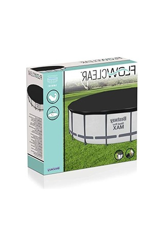 Bestway 5,49m Pvc Havuz Örtüsü 549 Cm Çapındaki Yuvarlak Yer Üstü Havuzlar İçin 555 Cm Çap