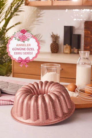 İtalyan Tasarım 26 Cm Döküm Kek Turta Kalıbı / Anneler Gününe Özel Renkli