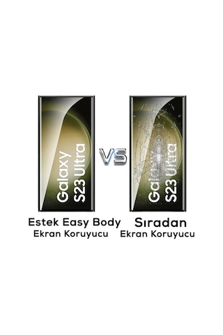 Galaxy S22 Ultra Uyumlu Asma Hizalama Aparatlı Estek Easy Body Ekran Koruyucu