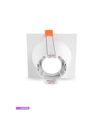 ACK Terra Alüminyum Modüler Spot Armatür Kare Beyaz 110mm-110mm Beyaz
