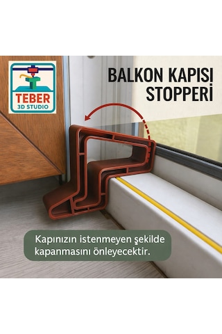 Pencere - Balkon Kapı Stoperi Kahverengi