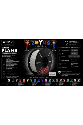 Generic Pla Hs Hyper Speed Filament Mermer 1.75 Mm 1000 Gr Mermer Filament