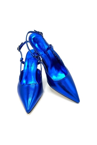 Nostra Shoes Saks Mavi Emily Kadın Topuklu Ayakkabı Saks Mavi