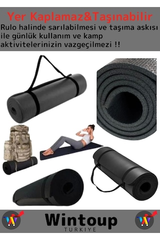 Premium Seri Su Geçirmez Taşıma Askı Çift Taraflı Kamp Zemin Çadır Uyku Matı Yer Minderi 10mm Kalın Çok Renkli