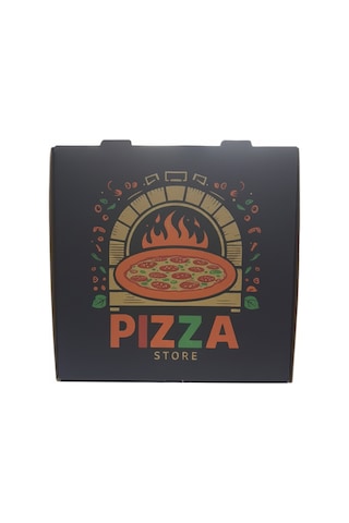 Miyo Ambalaj Pizza Kutusu Oluklu Karton 26 CM 100'lü 26 x 26 x 4.4 CM