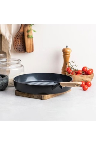 Greenpan Smartshape Eco 28cm Izgara Tavası Meşe Tutma Kollu