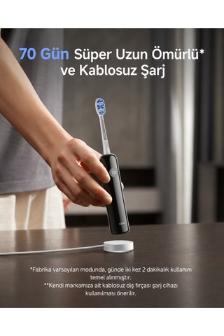 Laifen Wave Pro Abs Siyah Elektrikli Diş Fırçası