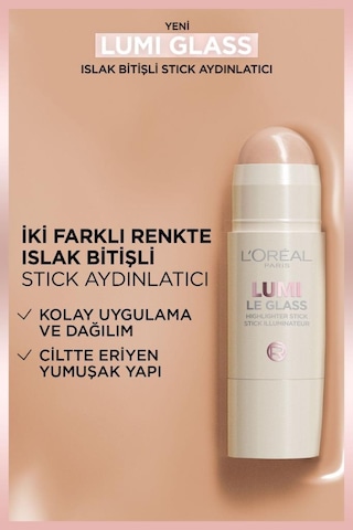 L'Oréal Paris Lumi Glass Islak Bitişli Stick Aydınlatıcı 610 Glassy Pearl Eclat