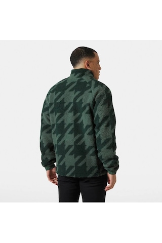 Helly Hansen Panorama Printed Pile Snap Erkek Yşl Yeşil
