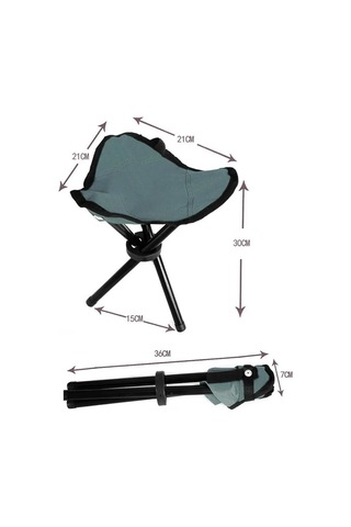 Gray Wolf Üçgen Kamp Taburesi - Siyah Tb100 Siyah