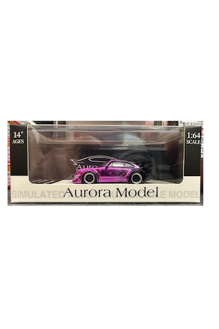 Aurora Model Porsche Rwb 964 Chrome Metallıc Purple Pembe Krom 1/64 Pleksi Limitli