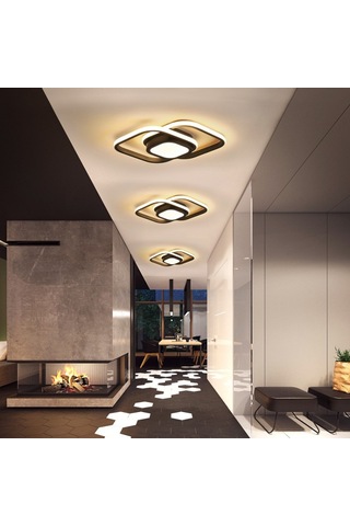 Padalink Led İnsan Algılayıcı Koridor Lambası - Dairesel Beyaz, Üç Renkli Işık Değişimi, Koridor/giriş/şapka Odası/merdiven/teras Uyumlu Beyaz