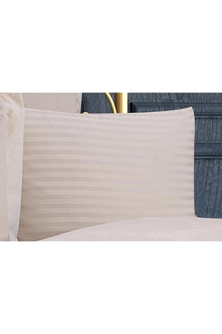Tiara Bambu Jakar Kumaş Krem Ikili Oksford 60x80cm Yastık Kılıfı - 1355 Çok Renkli