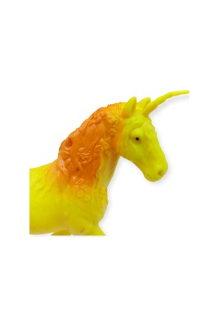Çiftlik Hayvanları Serisi - Efsanevi Unicorn 12 Cm - Sarı - Turuncu Lisinya