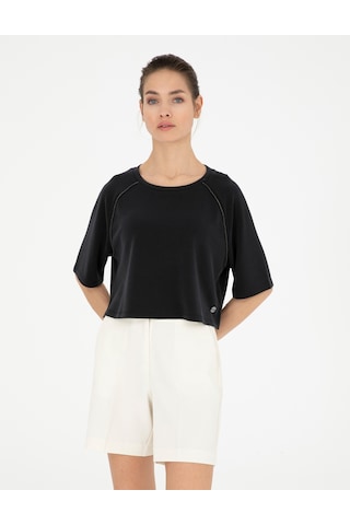 Pierre Cardin Kadın Siyah Sweatshirt 50284069-vr046 Siyah