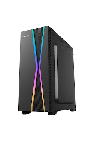 Rampage X-Max 1*120Mm Fan Tempered Camlı Gaming Oyuncu Kasası