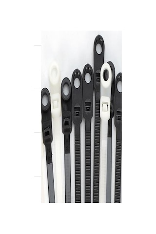 Powermaster Pm-26328 Delikli Siyah Kablo Bağı 3.6x200mm 100lü Paket