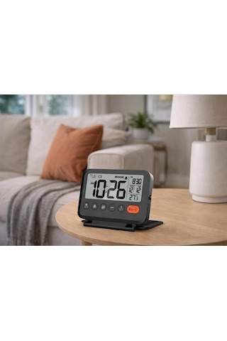Lcd Katlanır Dijital Masa Saati, Çalar Saatli, Takvim Ve Sıcaklık Göstergeli, Taşınabilir Kompakt Alarm Clock, Of Çok Renkli