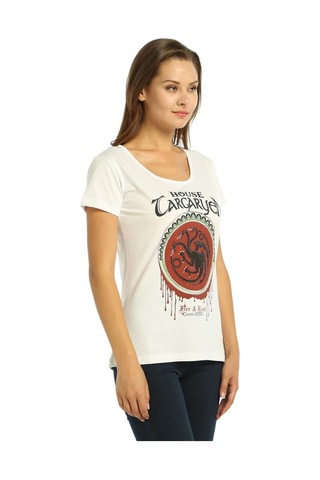 Bant Giyim - Game Of Thrones Beyaz Kadın T-shirt Tişört Beyaz