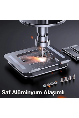 Ally Mc Ls515 Yükseklik Ayarlı Dizüstü Laptop Notebook Standı- 5775 Gümüş