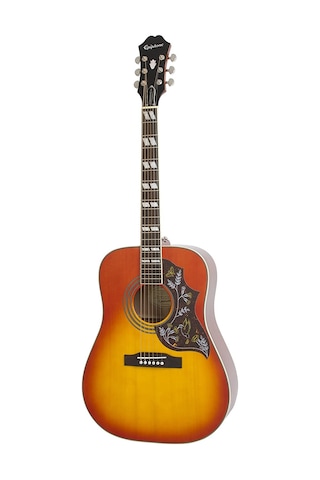 Epiphone Hummingbird Pro Elektro Akustik Gitar Faded Cherry Sunb