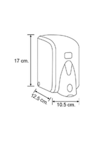 Omnipazar Vialli S5 Sıvı Sabun Dispenseri Aparatı Hazneli Beyaz 5