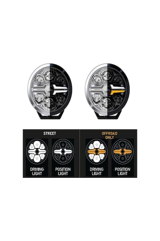 Hella Off-road Valuefit Blade Led Uzun Far Krom 18w 9" Beyaz-amber Isik 1fj357199-031