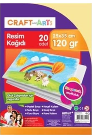 Umur Resım Kagıdı 25X35 20 Lı Poset