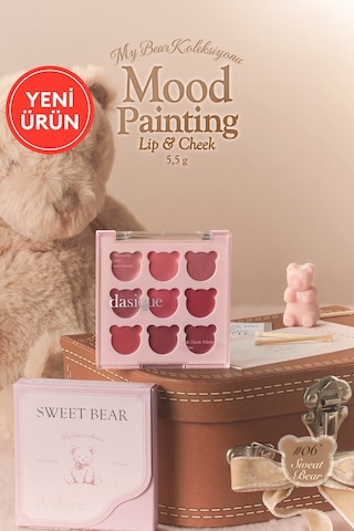 Dasique 9 Renkli Ruj & Allık Paleti Mood Painting Lip & Cheek Palette 06 Sweet Bear 06 Sweet Bear