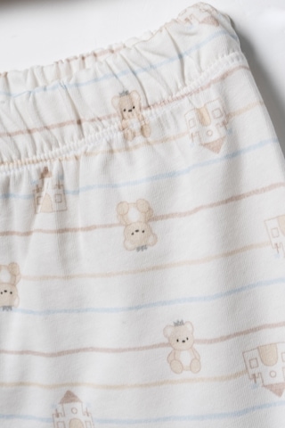 Hafy Baby Gömlek Yaka, Unisex Bebek/ Çocuk Şortlu Pijama Takımı Ekru