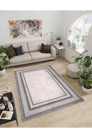 Dijidekor Işıltı Koleksiyonu Model114 Süngerli Dijital Baskılı Saçaksız Mutfak Halısı Yolluk