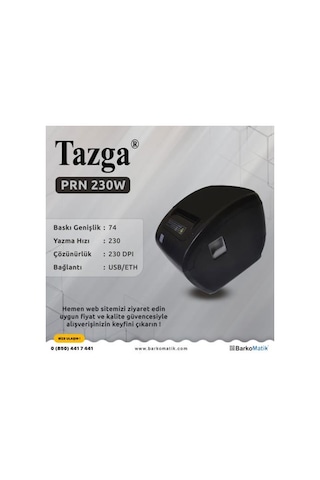 Tazga PRN-230W USB/ETH Termal Fiş Yazıcı