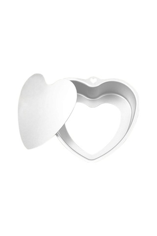 8 İnç Kalp Şeklinde Canlı Kek Kalıbı Eloksallı Alüminyum Kek Kalıbı