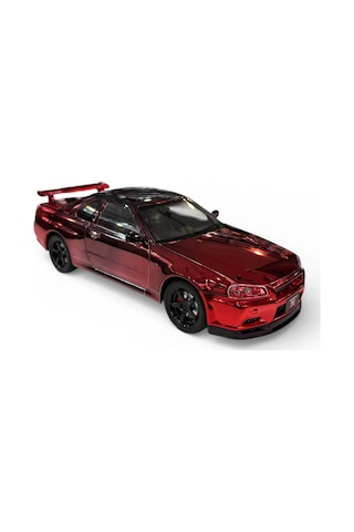 Hobbiez World 1/24 Nissan Gtr R34 - Metallick Red/black