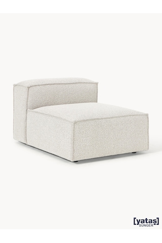 Most Mollis Orta Modül Berjer Silinebilir 01 Beyaz Lüks Bukle Kum Beyaz