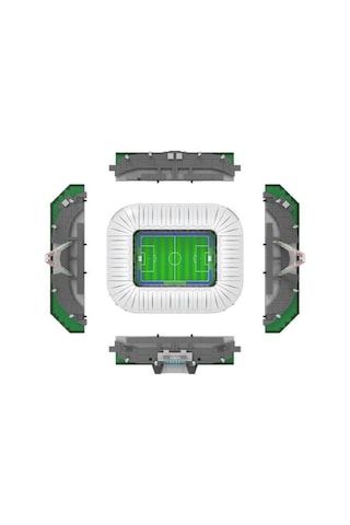Cada C66021 Juventus Allianz Stadium Led Işıklı Maket Yapı Bloğu 3638 Parça