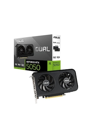 Asus Dual-rtx5050-o8g-nvıdıa-geforce-rtx 5050-8gb Gddr6-128bit-2677mhz-hdmı-3xdp-dlss4 Ekran