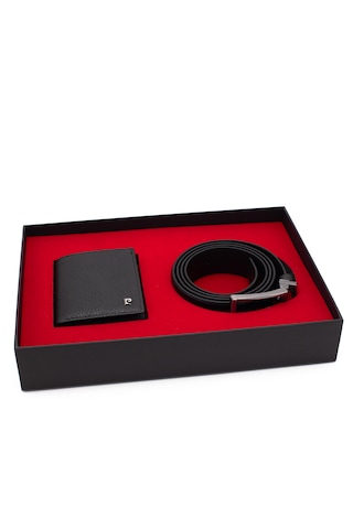 Pierre Cardin Deri Cüzdan & Kemer İkili Set Pc100f-1335s36 Siyah