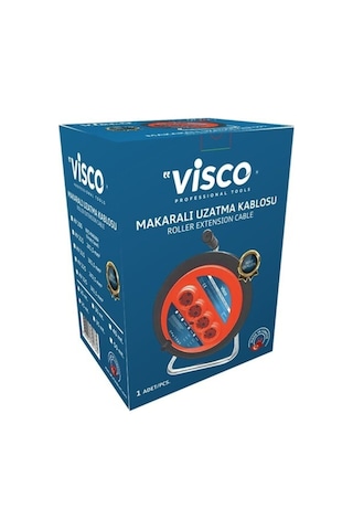 Visco Professional Tools Makaralı Seyyar Uzatma Kablosu 3 x 1.5 20