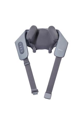 Breo N5 Mini Boyun Ve Omuz Masaj Aleti, Evde Boyun Sırt Derin Boyun Masajı İçin Isı Shiatsu Masaj Yastığı Gri, Boyut1