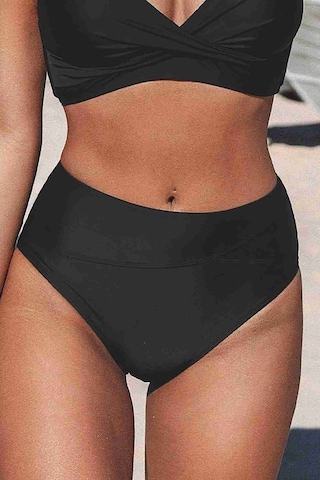 Angelsin Yüksek Bel Bikini Altı Siyah 001